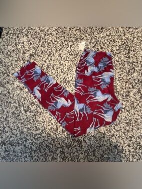 Red Pony Print Leggings